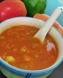 Pure tomatoes and vegie soup very healthy