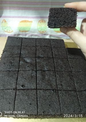 Foto resep Bolu Ketan Hitam Kukus 3 Telur Takaran Sendok