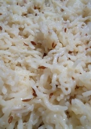 A picture of Jeera rice.