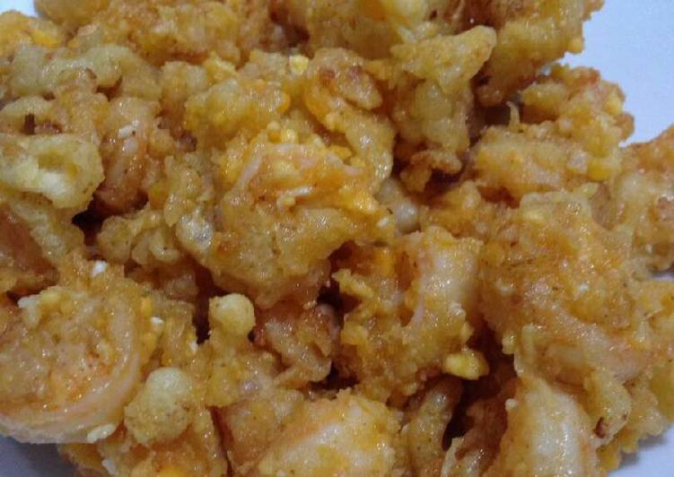 Resep: Udang goreng telur asin yang Gurih