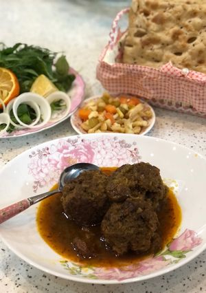 عکسی از دستور کوفته نخودچی 🧆