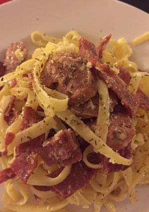 Foto resep Fettucini Carbonara
