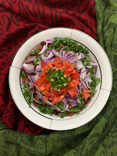 A picture of Red beans chaat.