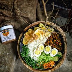 A picture of No oil chole masala with spinach..palak chole.