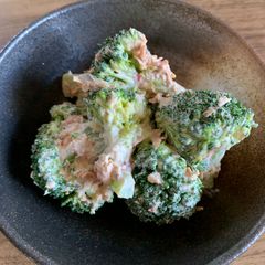 Broccoli Okaka Mayo Salad: Quick Japanese Umami in 10 Minutes A picture of Broccoli Okaka Mayo Salad: Quick Japanese Umami in 10 Minutes.