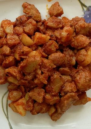 সোয়াবিন কষা(soyabean kosha recipe in Bengali) রেসিপির প্রধান ছবি