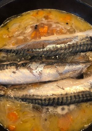 Una foto de Caballas en escabeche