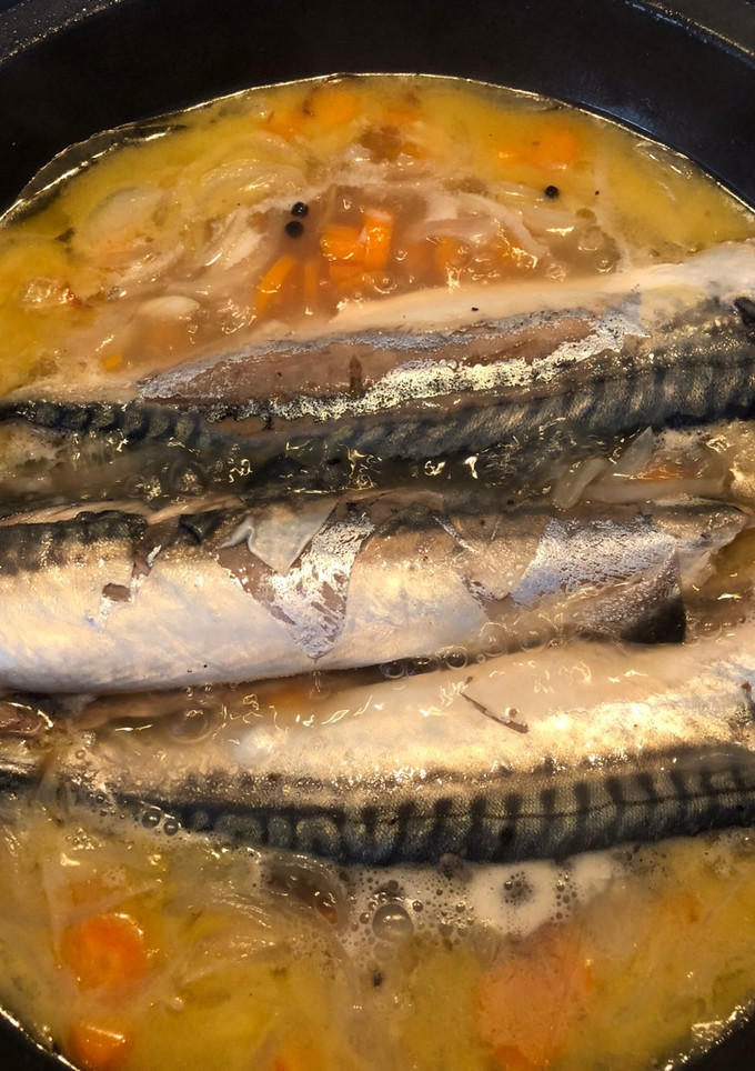 Una foto de Caballas en escabeche