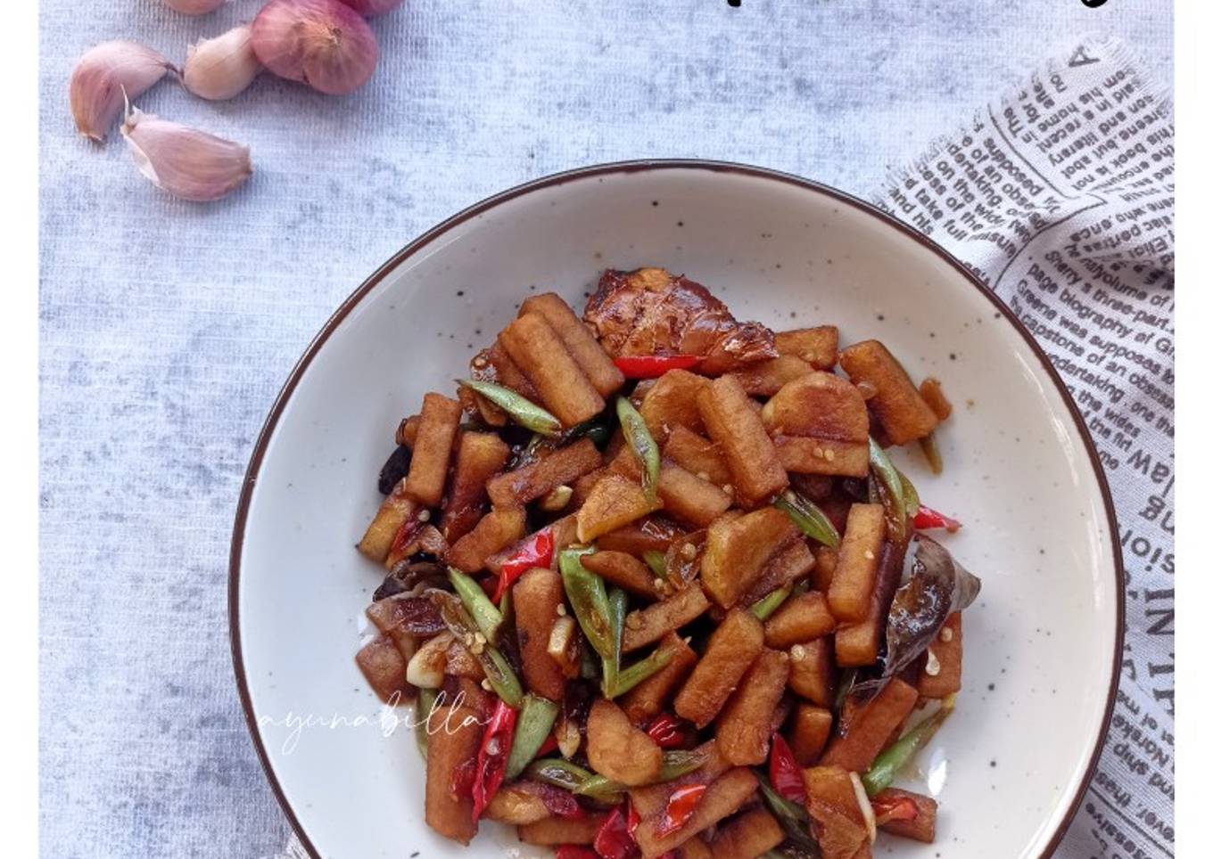 Tumis Kecap Tempe Gembus