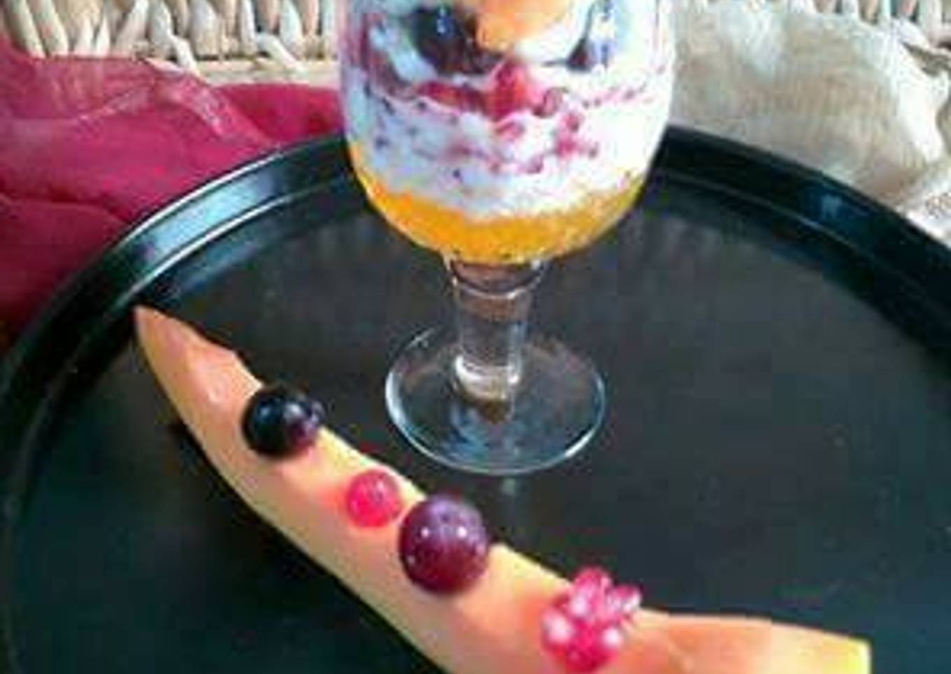 Creamy fruit delight