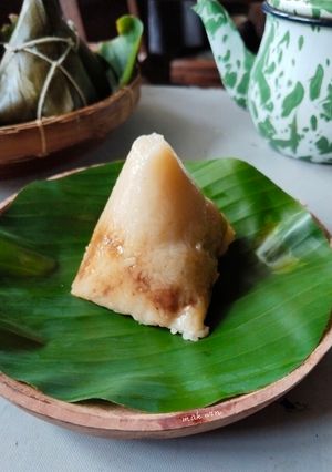 Foto resep Bacang ketan isi ayam jamur