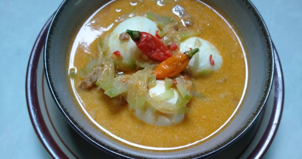 Resep Sambal Goreng Labu Siam Dan Telor Oleh Mirna Benywidodo Cookpad