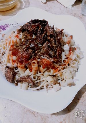 صورة لوصفة الكشري المصري 🍅