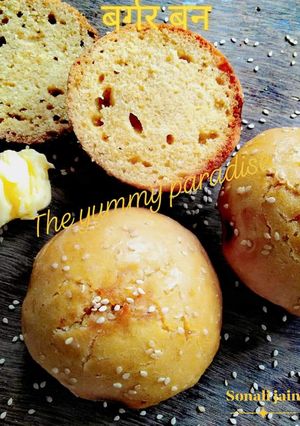 बर्गर बन (Burger bun recipe in Hindi) रेसिपी मुख्य फोटो