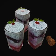 Chia rose pudding A picture of Chia rose pudding.