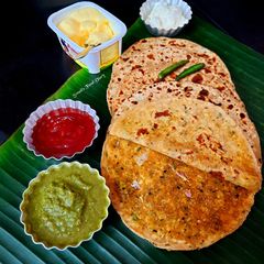 A picture of Sattu Ka Paratha.