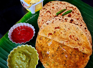 A picture of Sattu Ka Paratha.