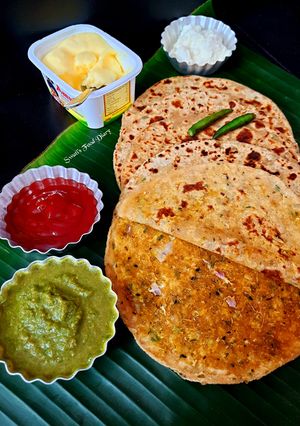 A picture of Sattu Ka Paratha.