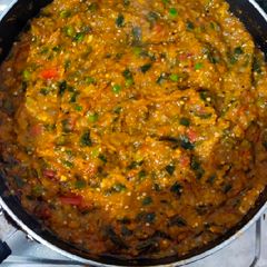 A picture of Baingan bharta.