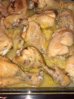 Una foto de Pollo con manzana 🍏