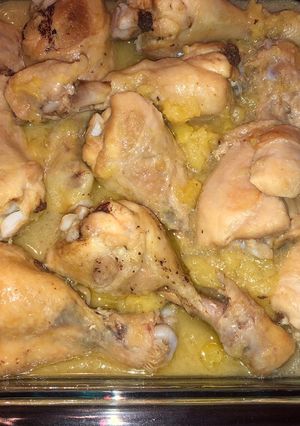 Una foto de Pollo con manzana 🍏