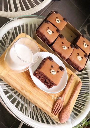 Hình của món 🥧Castella cacao nhân phomai socola.