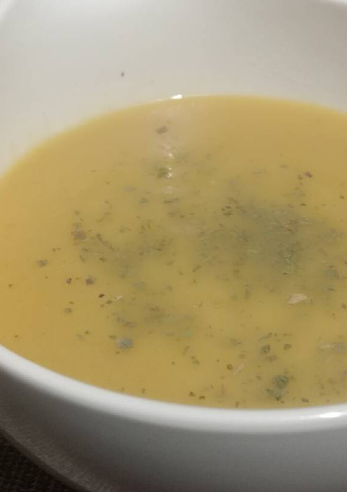 Una foto de Crema de coliflor al curry
