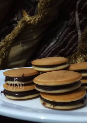 Foto resep 2. Dorayaki mini (tanpa telur)