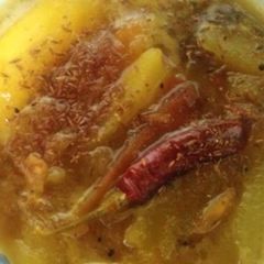 A picture of Keri or lal mirch Ki chatni.