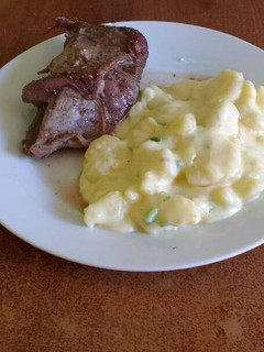 Una foto de Papas con crema