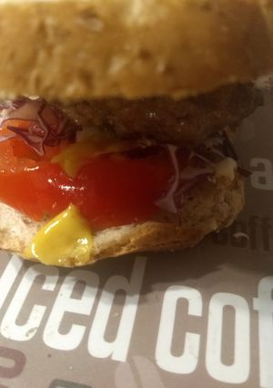 Una foto de Sandwich de hamburguesa