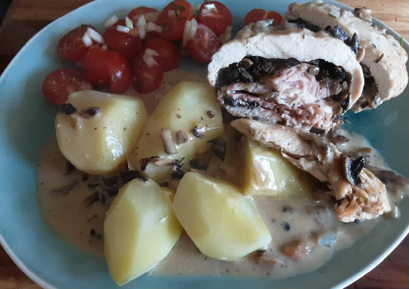 Sig's Chicken and Mushroom Roulade
