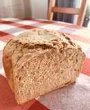 Pan semi-integral panificadora con harinas integrales de espelta y trigo 🌾 y semillas