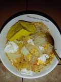 Bihun rebus mix tahu rebus(menu diet)
