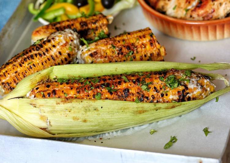 Grilled Corn With Coconut Milk