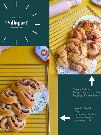 Resep Sweet &amp; Savory Pullapart Enak