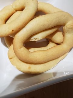 A picture of Biscoitos! (Portuguese Cookies).