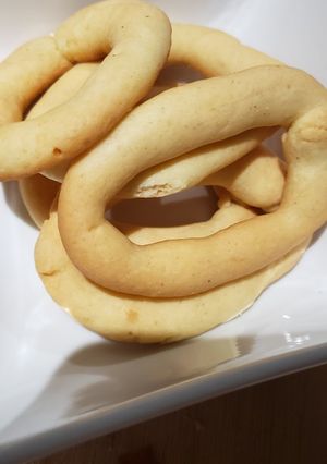 A picture of Biscoitos! (Portuguese Cookies).