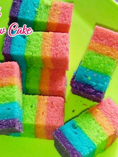 Foto resep Steamed Rainbow Cake