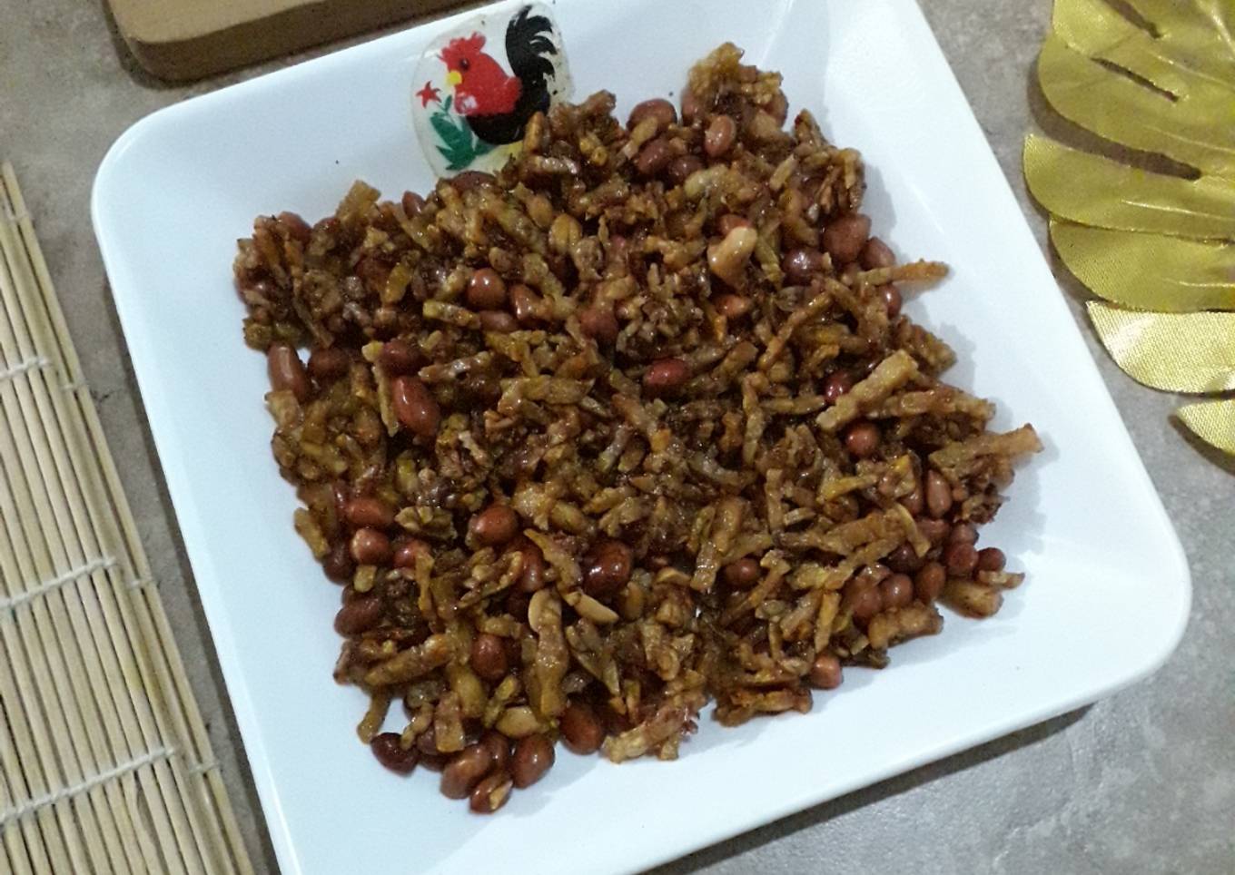 Kering tempe kacang no pedas