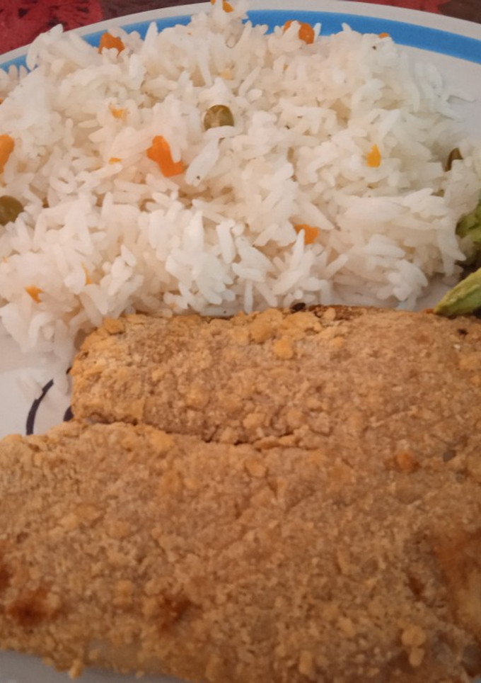 Una foto de Filete de pescado empanizado en horno freidora aire