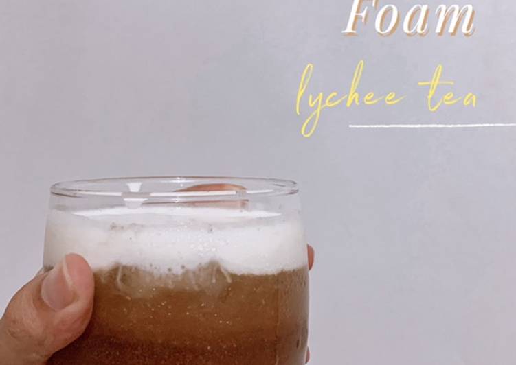 Cream Cheese Foam Iced Lychee Tea