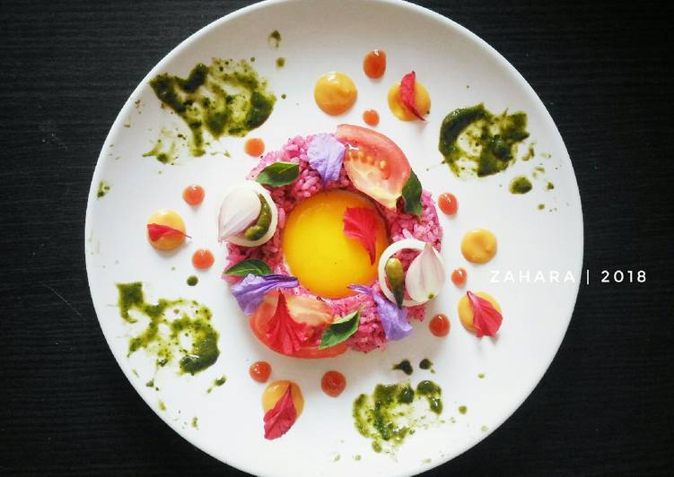 Eggyolk with Dragon Fruit Fried Rice