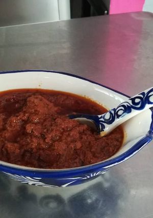 Una foto de Salsa de chile Morita
