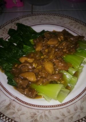 Foto resep Pokcoy cah daging sapi