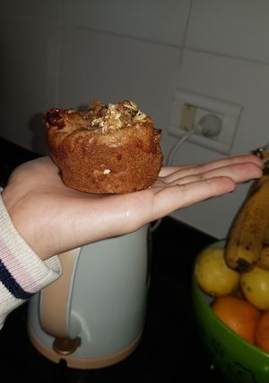 Una foto de Muffins integrales de manzana light!
