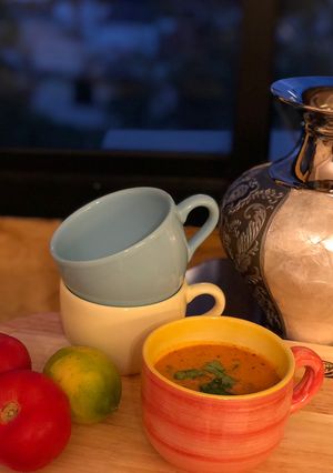 عکسی از دستور سوپ گوجه فرنگی