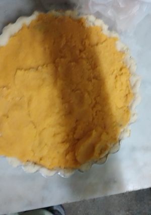 Una foto de Tarta de champiñones y calabaza