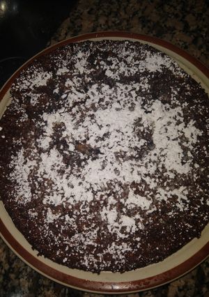 Una foto de Torta de banana y avena