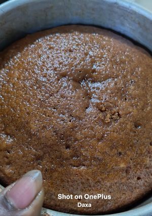 A picture of Eggless Coffee Walnut Cake No Oven & Without Cream.